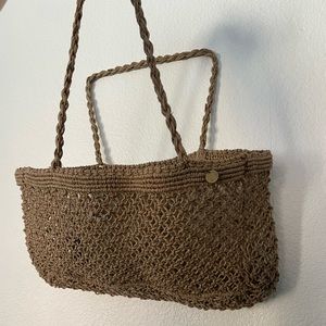 Rip Curl Macramé Paradise Cove Jute Tote